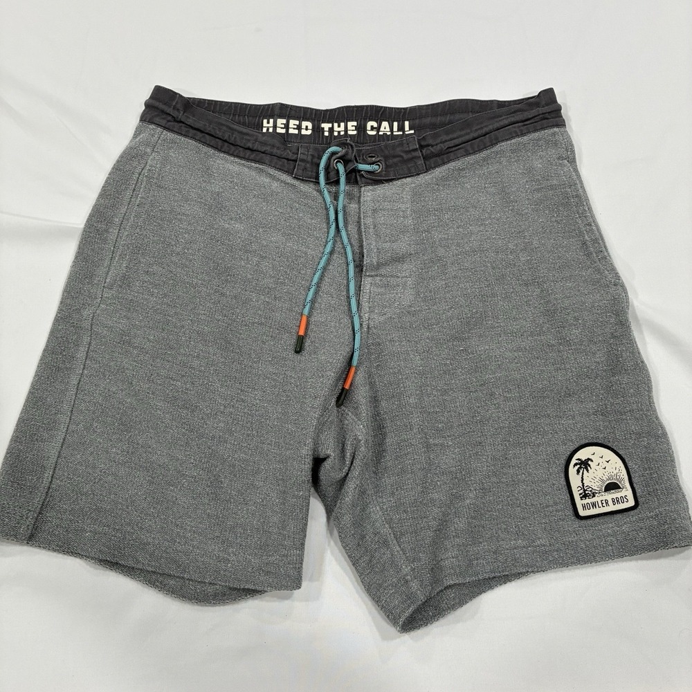 Howler Bros Shorts Mens Size 30 Gray Tranquilo Chillshorts Cotton Casual Comfort
